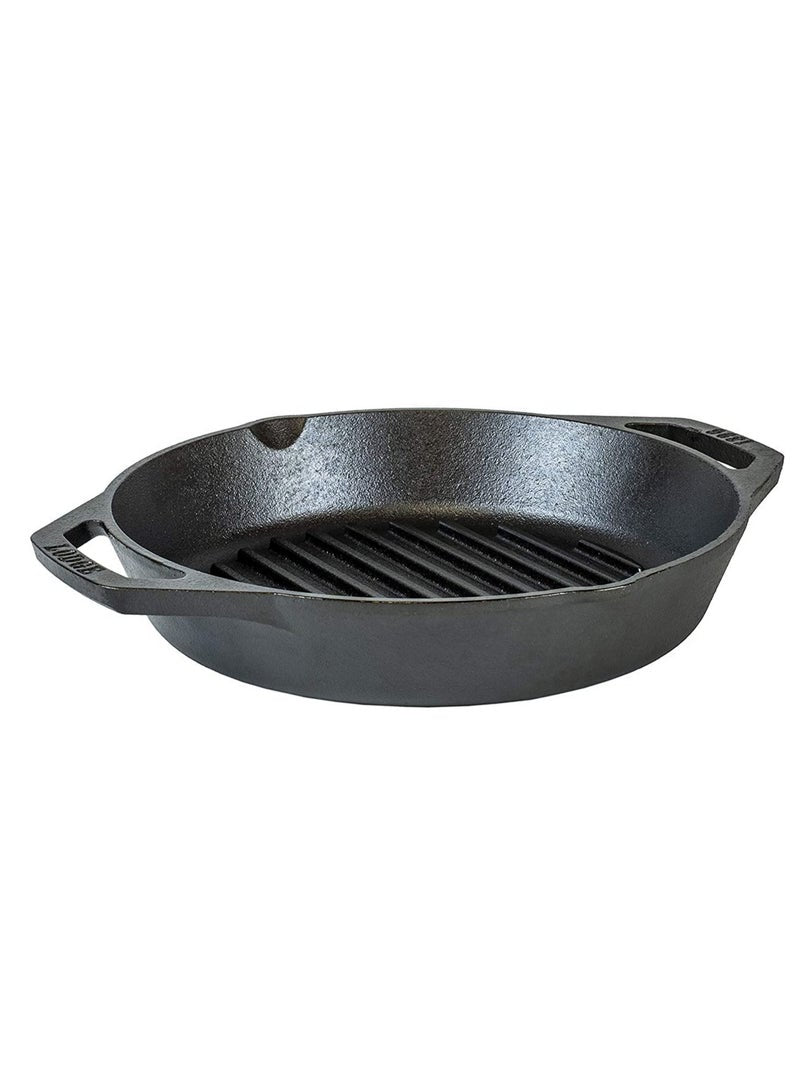 Lodge Cast Iron Dual Handle Grill Pan 10.25 Inch