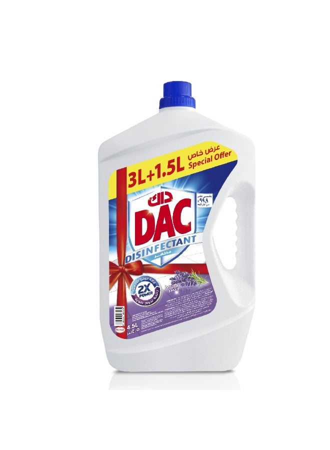 DAC Disinfectant Lavender, 4.5 Liter - Dac