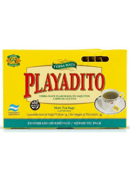 add hot, bags 20x3g, cup add, gluten free, mate hot, mate tea, one tea, per tea, playadito tea, playadito tea bags, tea bag, tea bags, tea bags 20x3g, yerba mate