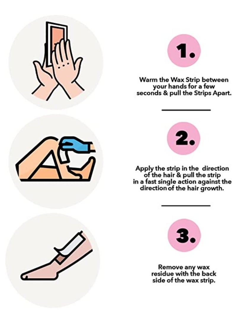 Fem Strawberry Wax Strips for Sensitive Skin