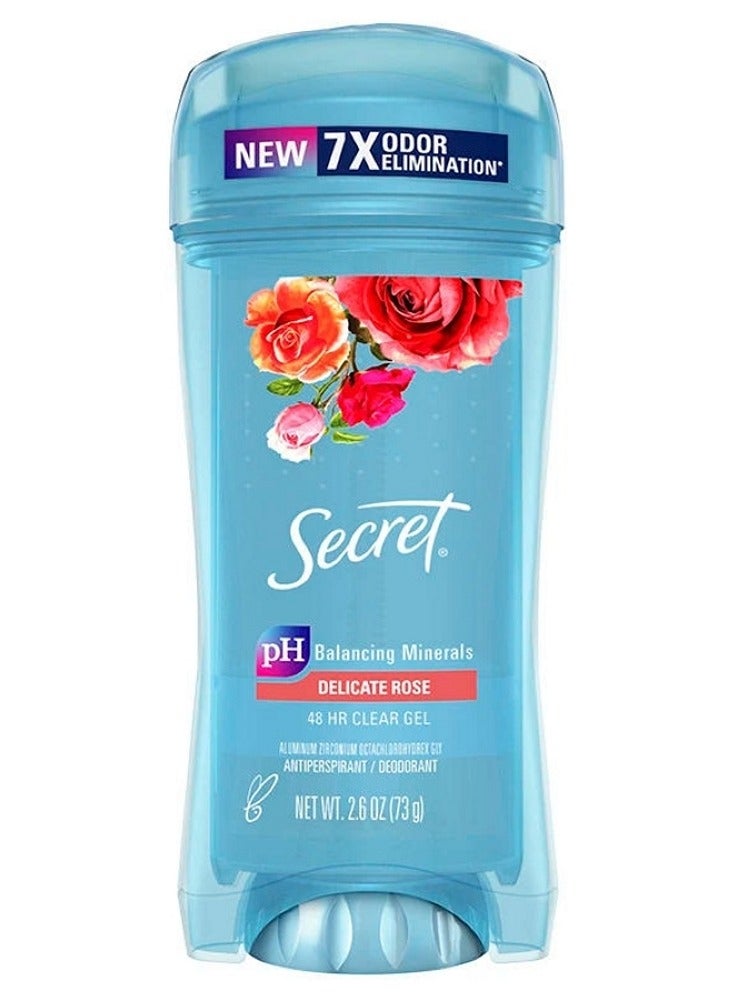 Secret Clear Gel Antiperspirant Rose Scent 73g
