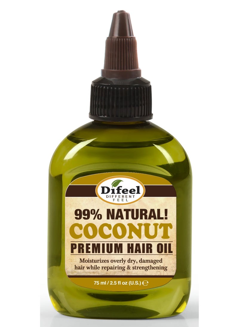 Difeel Premium Natural Hair Oil Coconut 75 ML