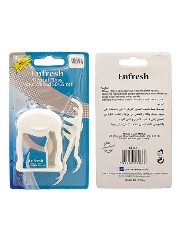 Enfresh Mint Waxed Dental Floss 50m - Enfresh
