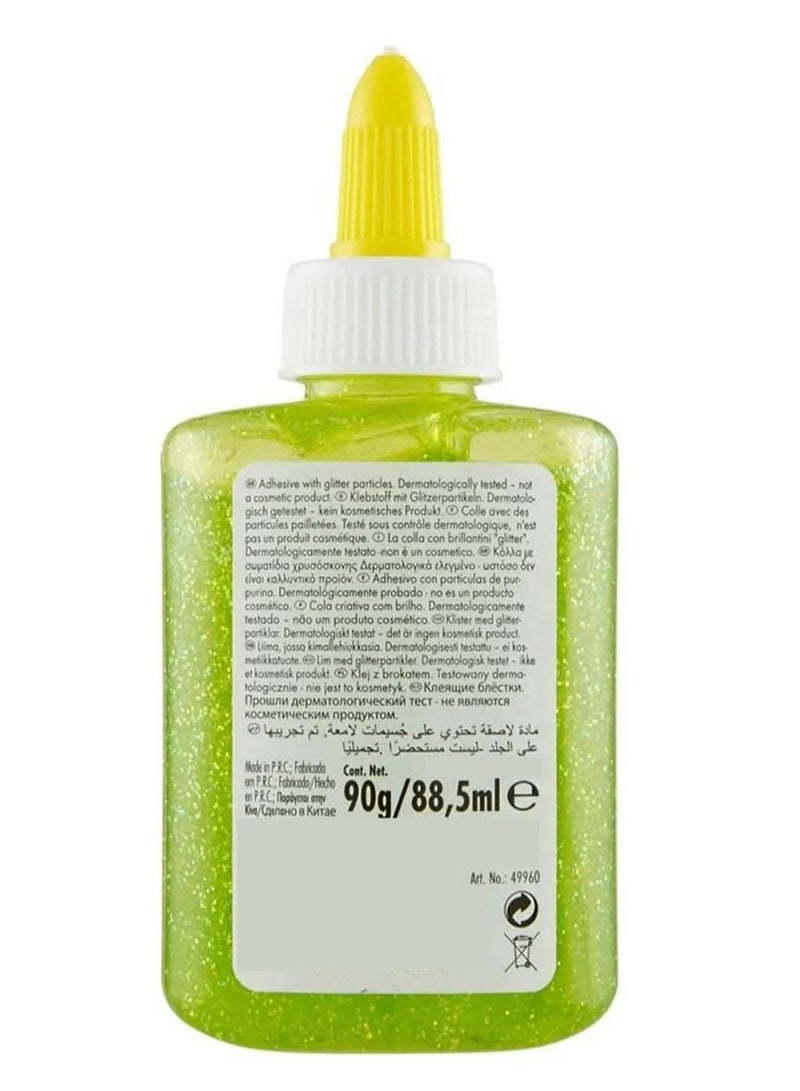 UHU Glitter Glue Green Bottle 88.5 ML