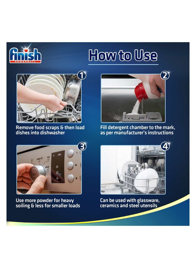 Finish Classic Power Dishwasher Detergent Powder 2.5 Kg