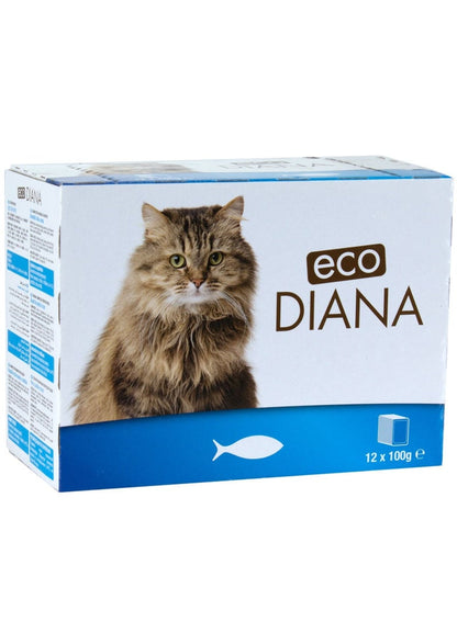 Eco Diana Cat Food in Gravy, 100G Pack of 12