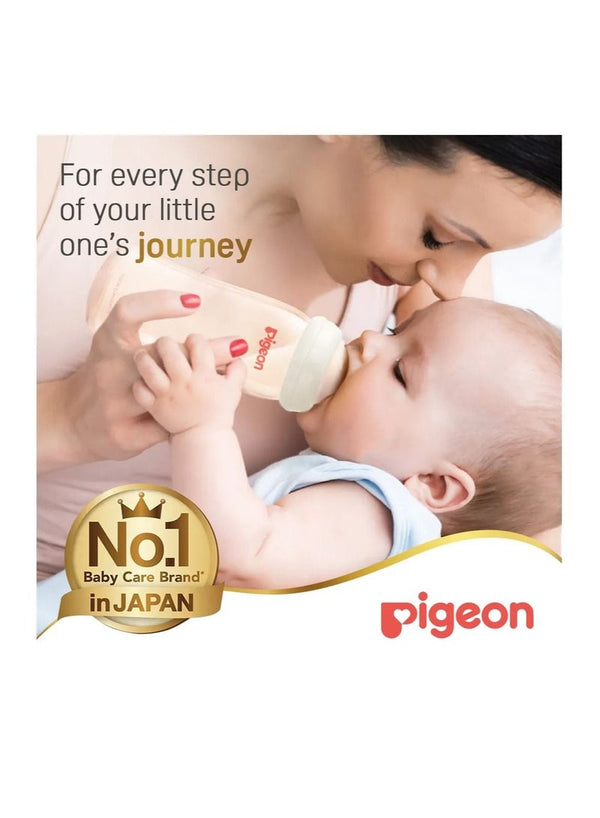 Pigeon Softouch Wide Neck Glass Bottle - 240mL