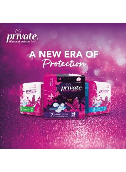 Private Sanitary Maxi Pocket Night Pads 48 Count