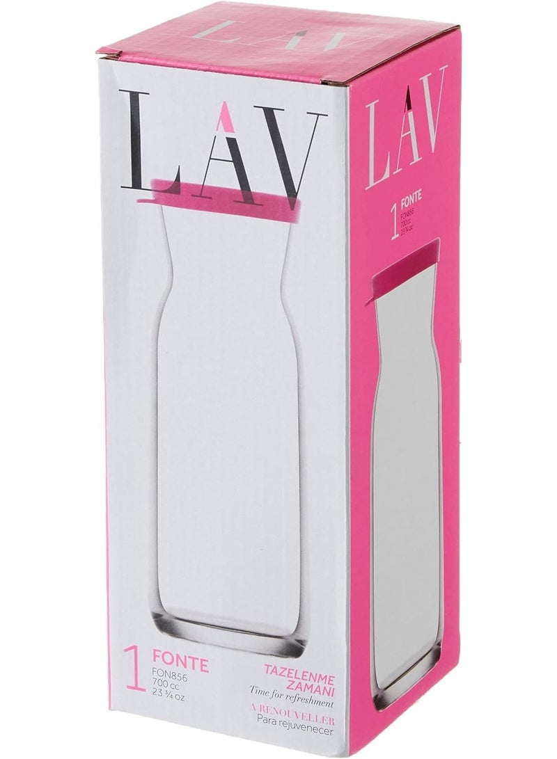 LAV Fonte Glass Jar 700cc - Elegant Home Carafe