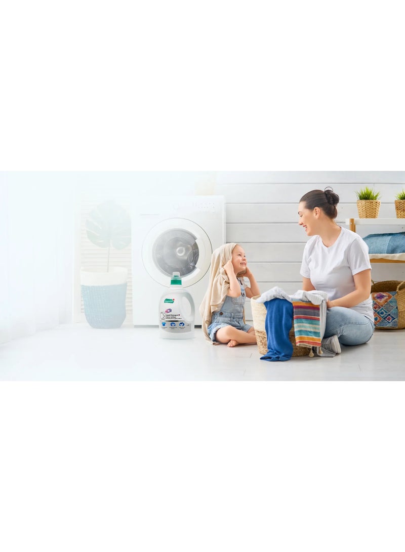 GermOff 2 In 1 Laundry Detergent And Fabric Softener 1 L