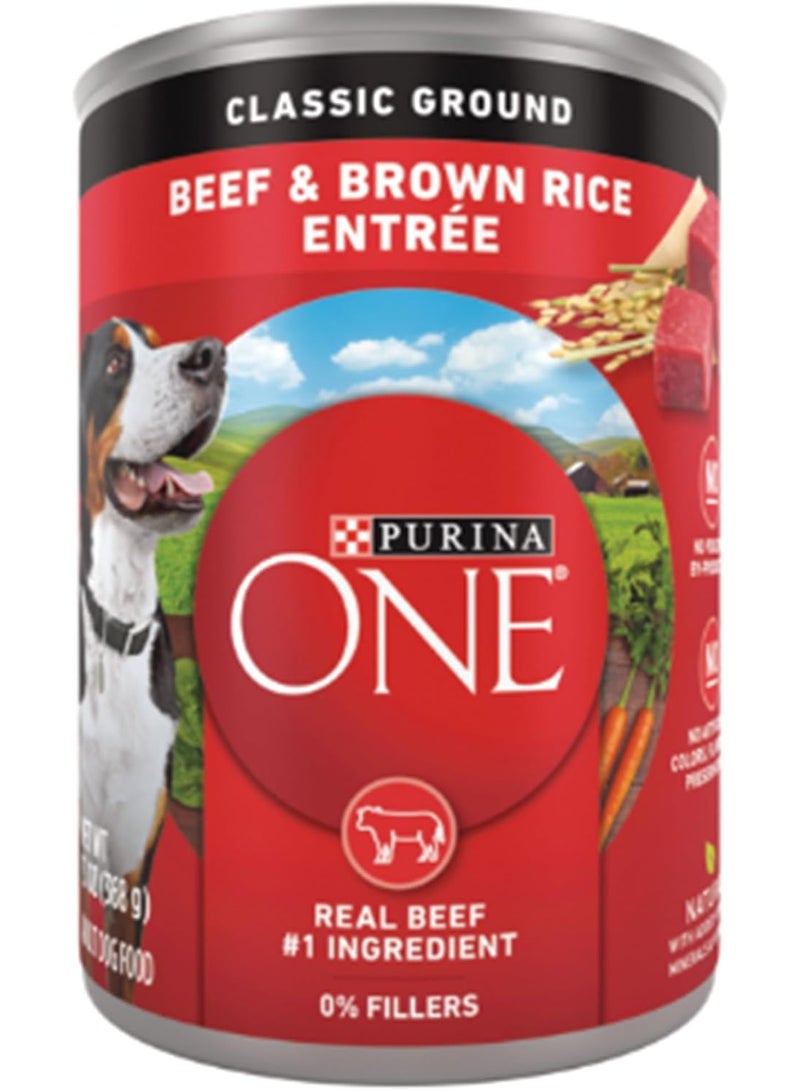 Purina ONE High Protein Beef & Brown Rice Wet Dog Food
