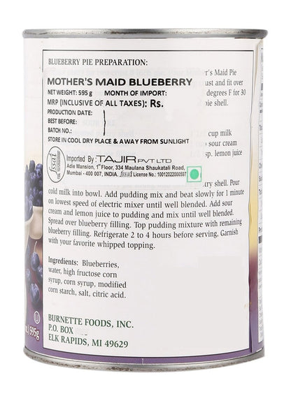 Mother'S Maid Blueberry Topping & Filling 595 G