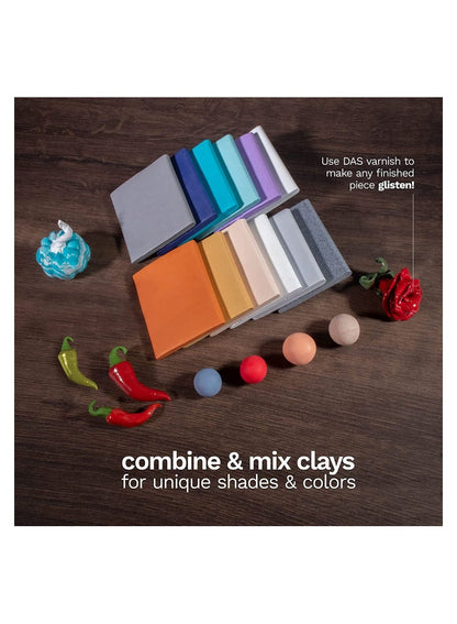 DAS Smart Polymer Clay Set Pastel 12pc