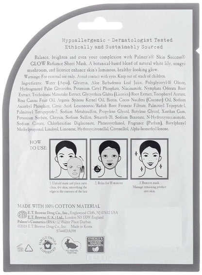 Palmer's Skin Success Glow Radiance Sheet Mask