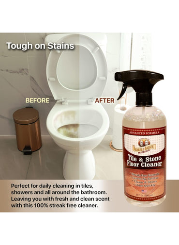 Parker & Bailey Tile & Stone Cleaner Floor Cleaner Granite Countertop Kitchen Island Cleaning Spray Marble Tile Slate Quartz 