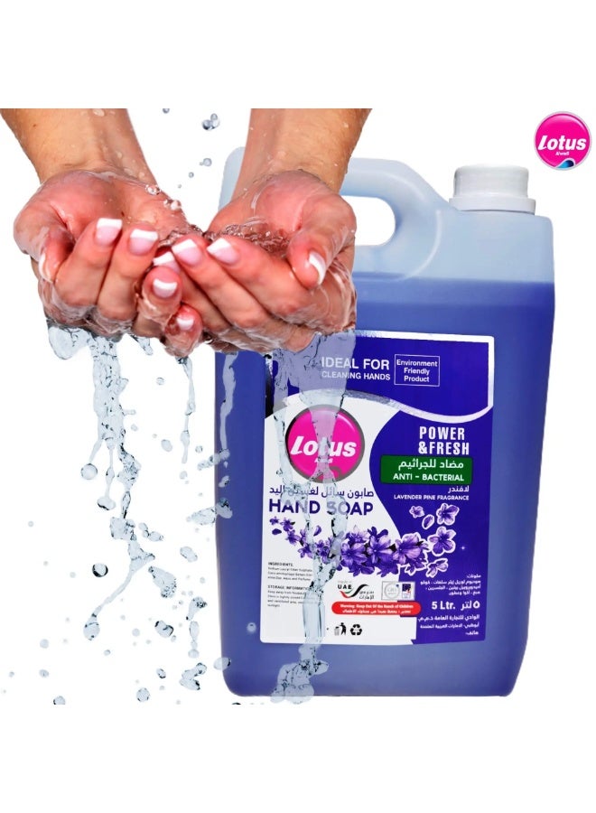 Lotus Antibacterial Hand Wash 5L - Lavender Pine
