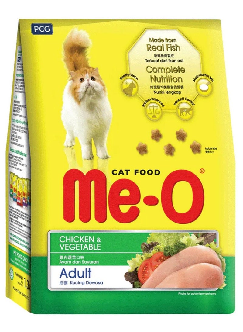 Me-O Chicken & Vegetable Dry Cat Food 450G