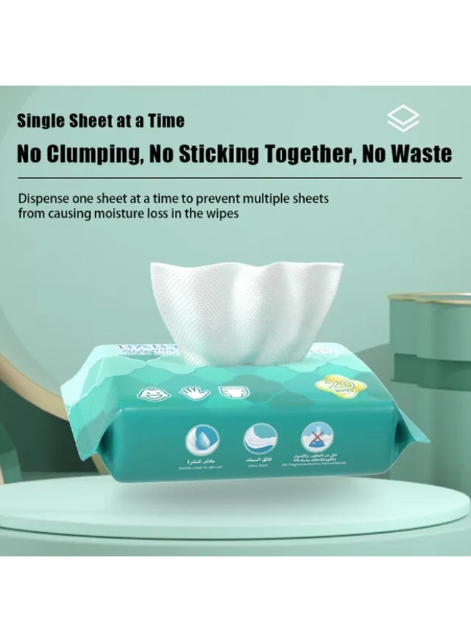 Makuku 99% Water Based Baby Wet Wipes - 20 Pcs