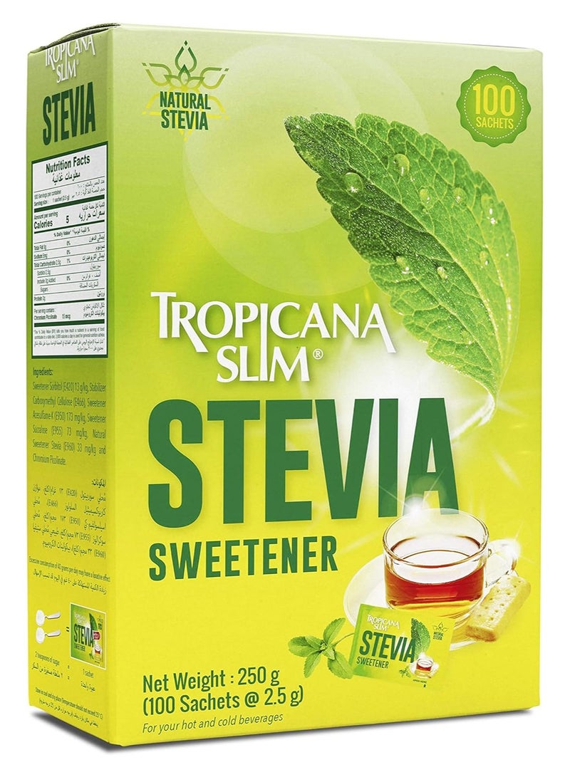 Tropicana Slim Stevia Sweetener Sachets 250g