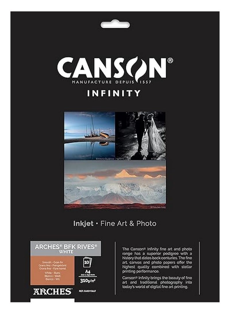 CANSON Infinity BFK Rives White A4 Paper
