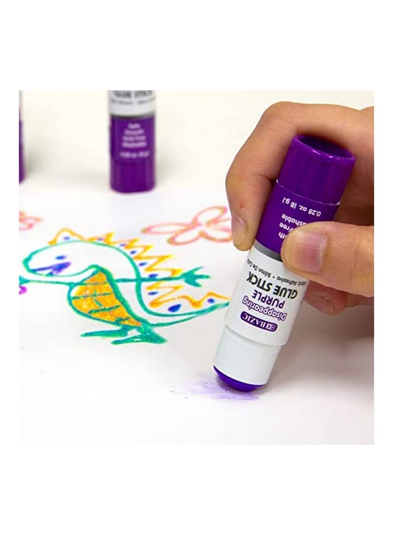 Bazic Washable Disappearing Purple Glue Stick 32g