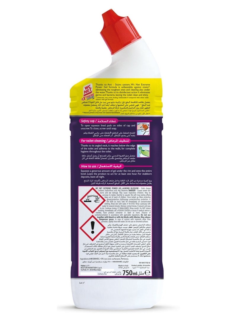 Wc Net Extreme Power Gel Almond Blossom 750 ML