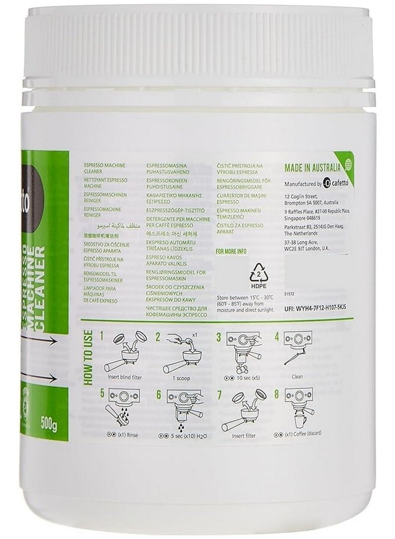 Cafetto Evo Cleaner For Espresso Machines 500 G