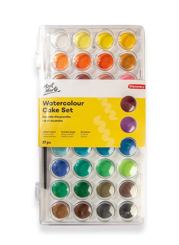 Mont Marte Watercolour Cake Set Discovery 37Pc