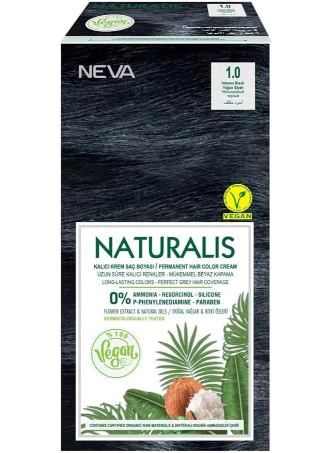 ammonia free, ammonia free long, coverage ammonia, free long, free long lasting, gray coverage, gray coverage ammonia, hair color, intense black, lasting shine, long lasting, long lasting shine, naturalis permanent, neva, permanent intense