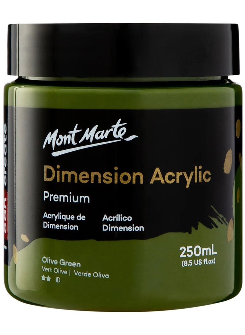 Mont Marte Dimension Acrylic 250ML Olive Green