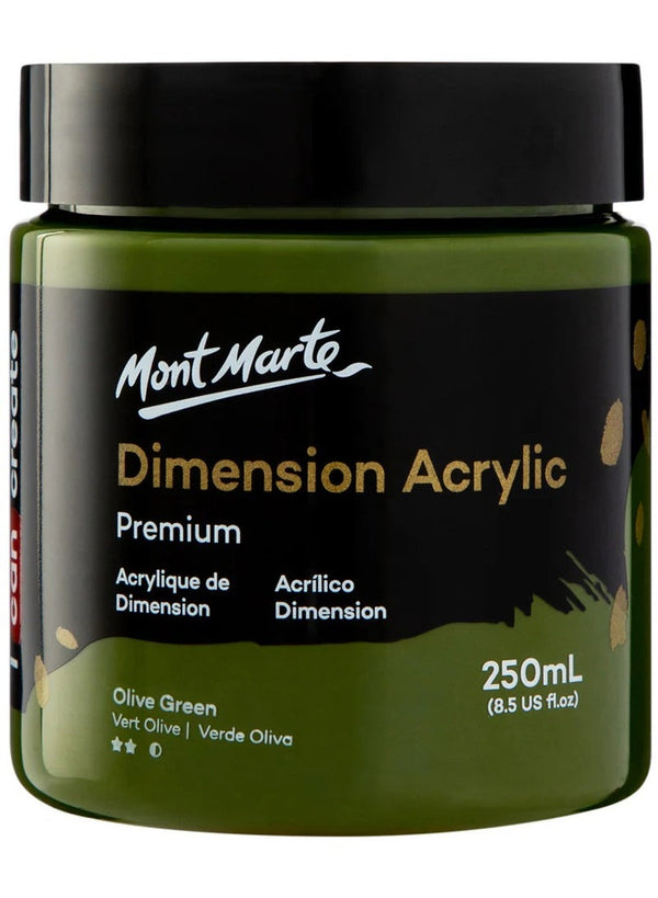 Mont Marte Dimension Acrylic 250ML Olive Green