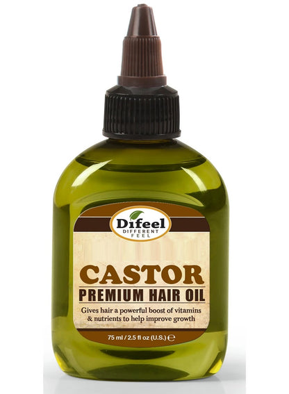 Difeel Castor Hair Oil 75 ML for Healthy Hair Growth