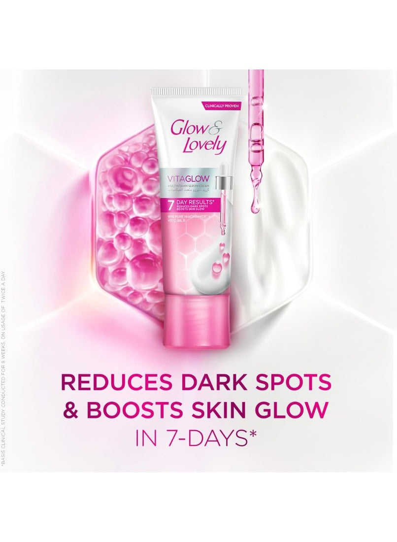 cool dry, cream 75g, feel uva, glow & lovely, make skin, multivitamin serum, multivitamin serum cream, serum cream, serum cream 75g, skin look, skin tone, skincare, sun care, vitaglow multivitamin, vitaglow multivitamin serum