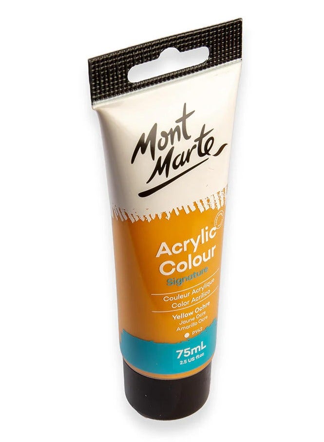 Mont Marte Yellow Ochre Acrylic Paint 75ML Tube