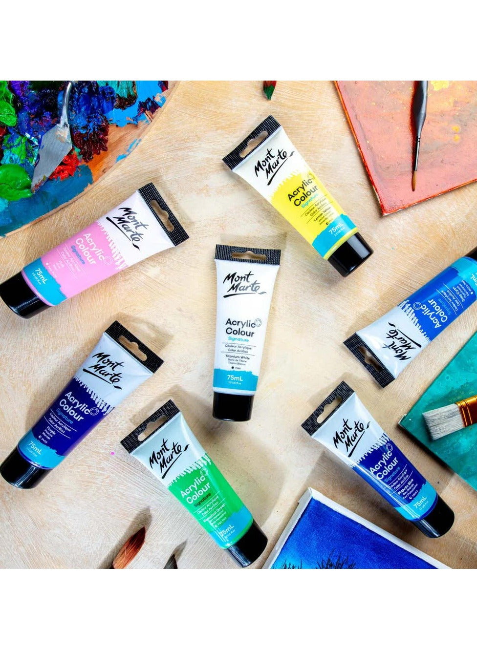 75ml tube, 75ml tube titanium, acrylic paint, acrylic paint 75ml, mont marte, paint 75ml, paint 75ml tube, signature, signature acrylic, signature acrylic paint, titanium, titanium white, tube, tube titanium, tube titanium white