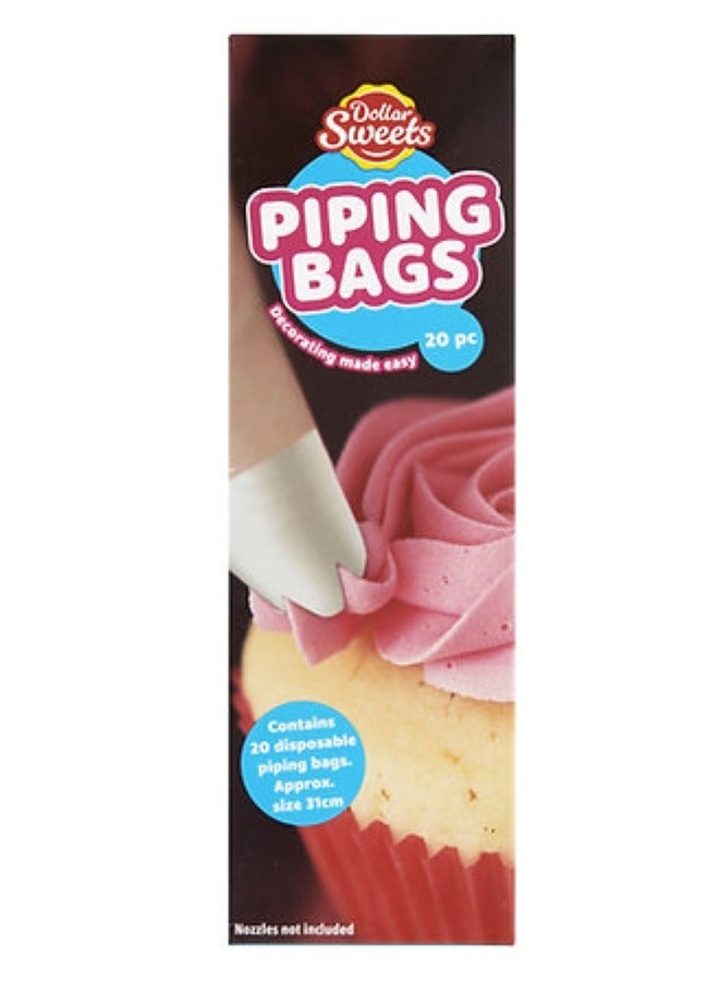 Dollar Sweets Piping Bags Refill 20 Pack