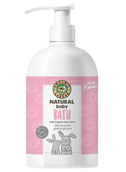 Organic Larder Natural Baby Delicate Bath With Organic Aloe Vera 500 ML