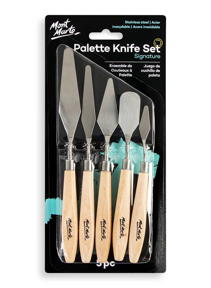 Mont Marte Signature Palette Knife Set 5Pc