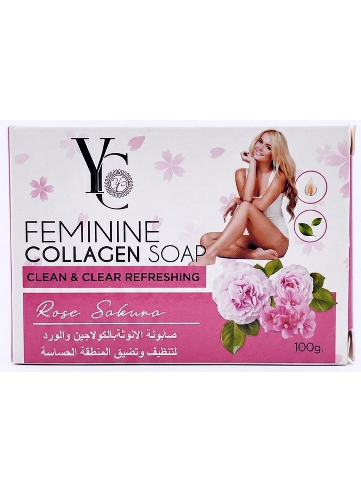 100g key, collagen sakura, collagen sakura rose, cool dry, day odor, feminine soap, firming 100g, gentle care, rose refreshing, sakura rose, sakura rose refreshing, sensitive skin, skin long, soap net, yc