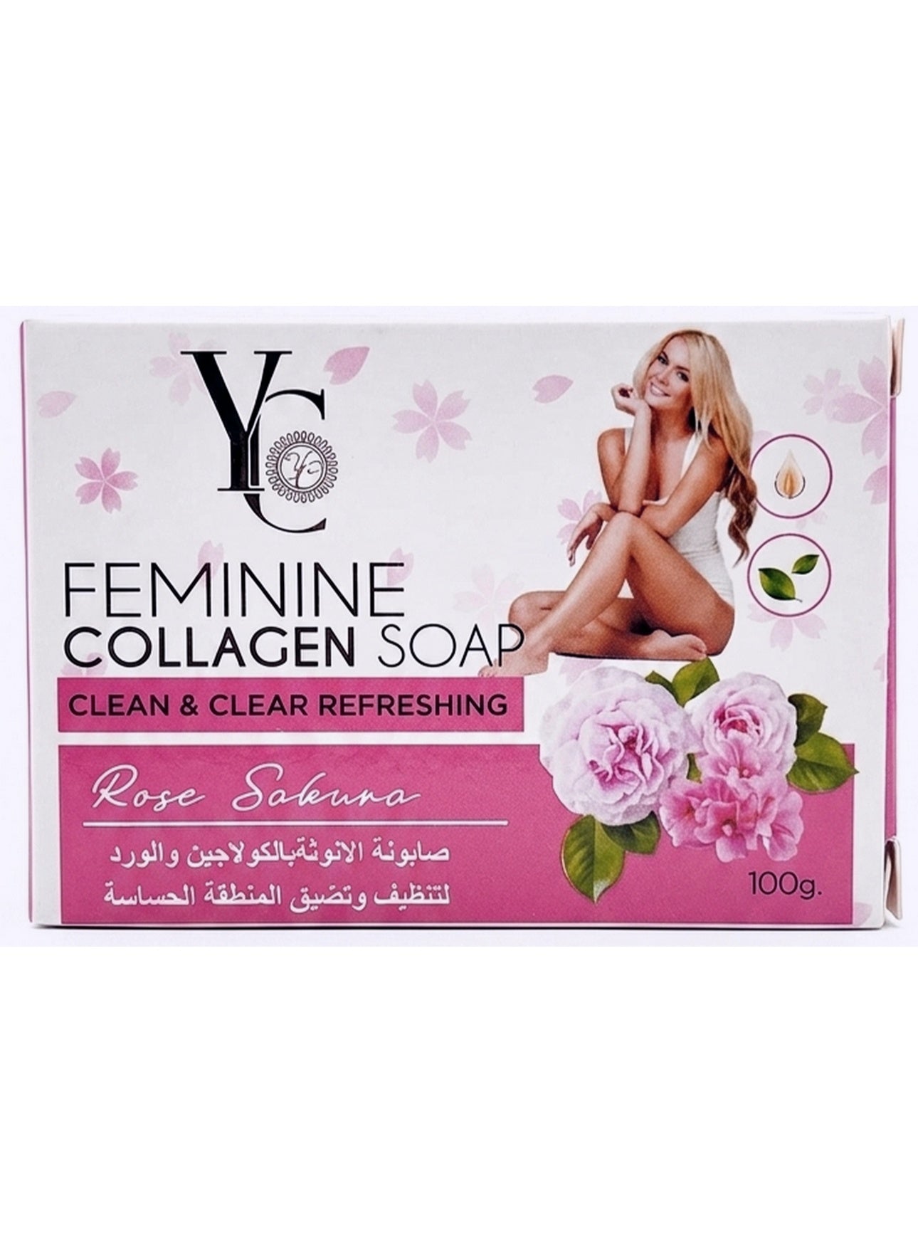 100g key, collagen sakura, collagen sakura rose, cool dry, day odor, feminine soap, firming 100g, gentle care, rose refreshing, sakura rose, sakura rose refreshing, sensitive skin, skin long, soap net, yc