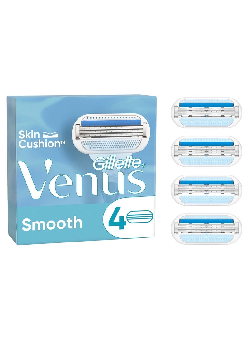 Gillette Venus Smooth 3 Blades 4 Pcs