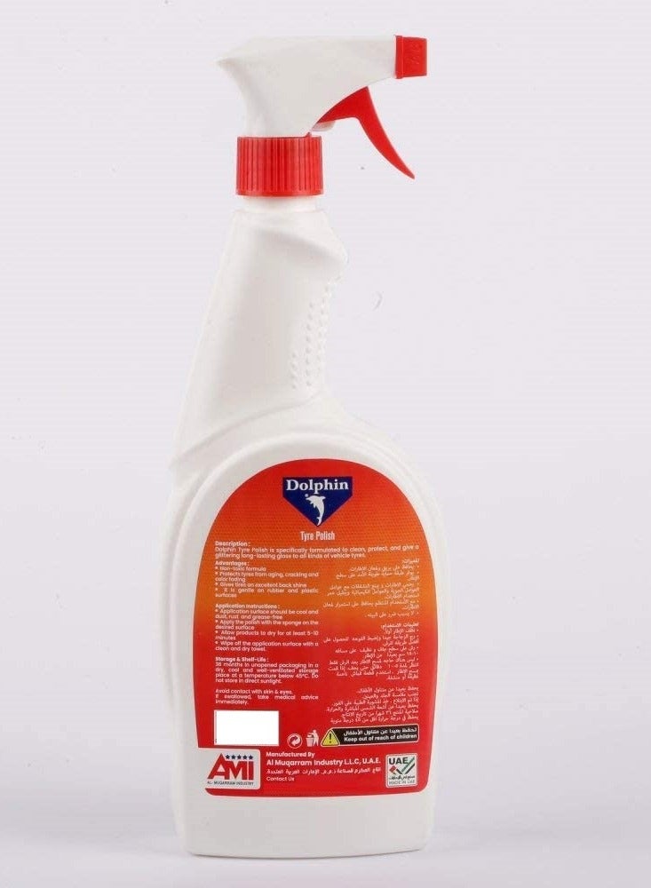 Dolphin Tyre Polish Spray 650 ML