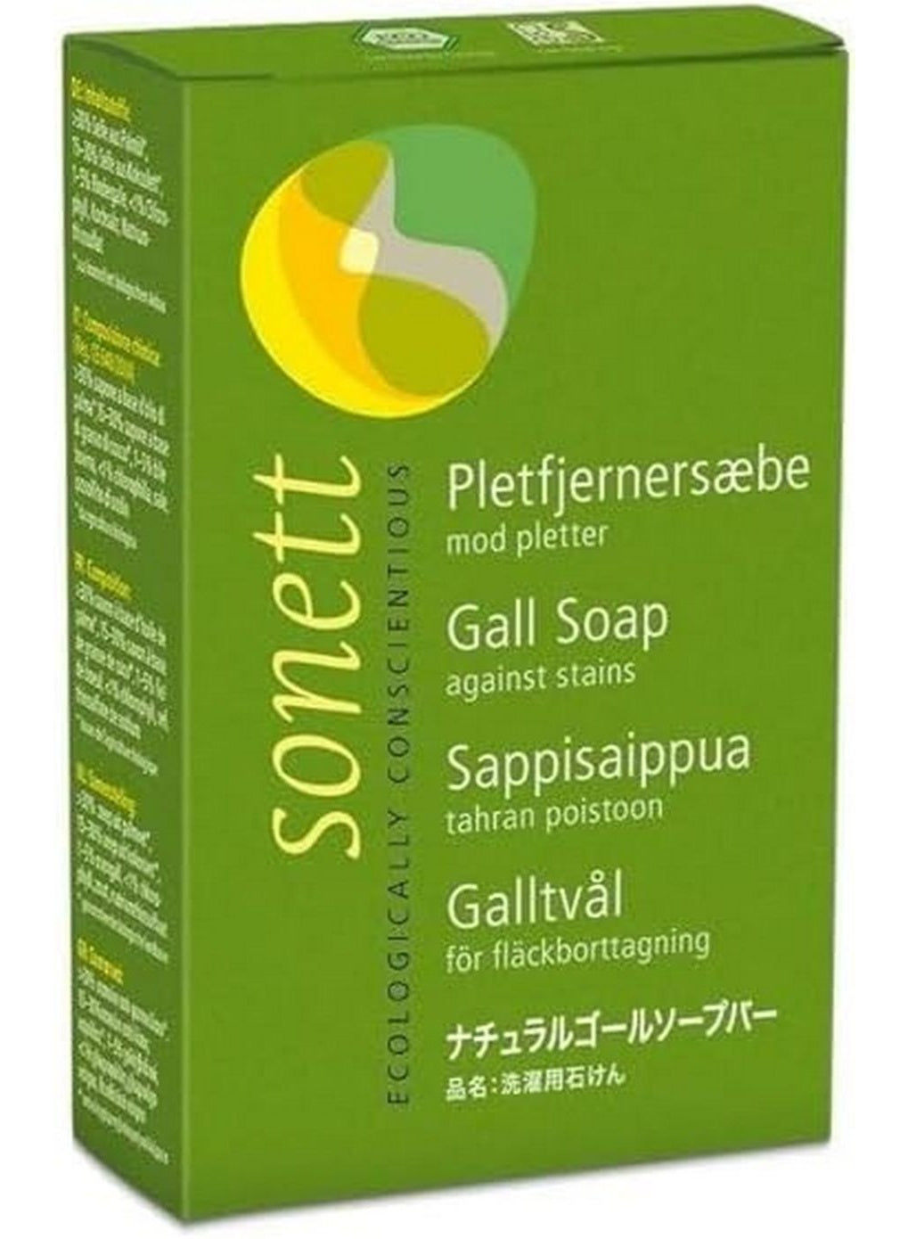 bar soap, bar soap stain, cotton, gall bar, gall bar soap, hypoallergenic, organic gall, organic gall bar, remover 100g, soap stain, soap stain remover, sonett ecologically conscientious, stain removal, stain remover, stain remover 100g