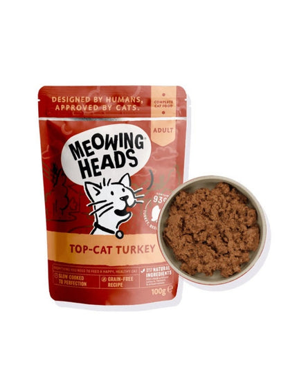 Meowing Heads Top Cat Turkey Wet Food