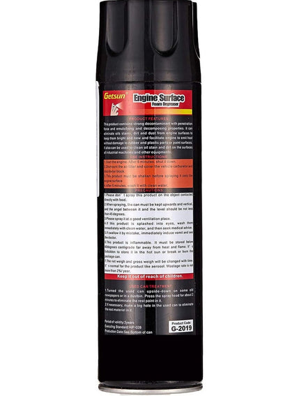 GETSUN Foam Out Engine Surface Degreaser 650ml