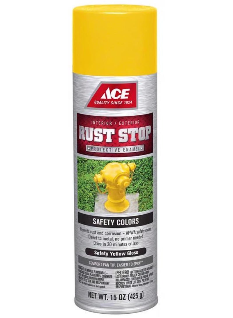 ACE Rust Stop Gloss Safety Yellow Spray Paint