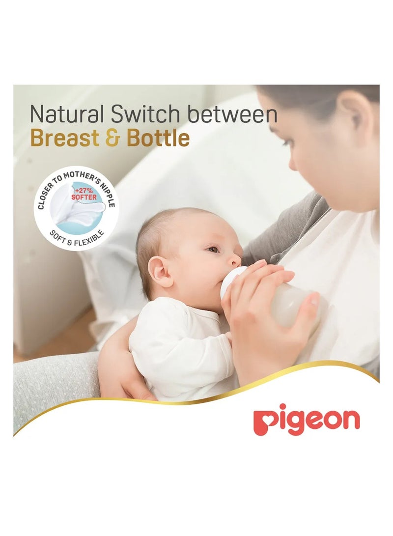 Pigeon Softouch Wide Neck Nipples - Pack Of 2