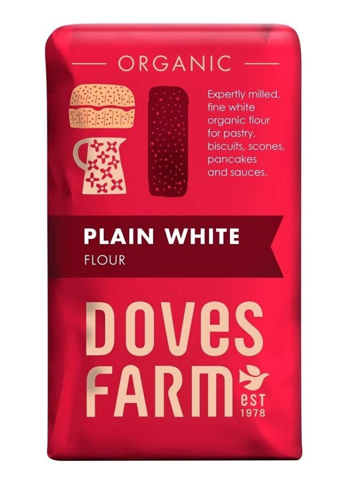 Doves Farm Organic Plain White Flour 1 Kg