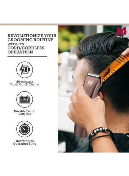 MOSER Li+Pro2 Cordless Hair Clipper for Men