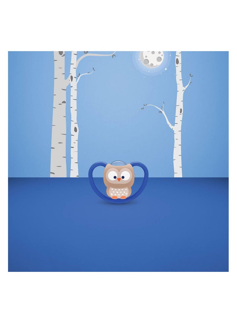 NUK Space Night Silicone Soother 6-18M 2 Pack